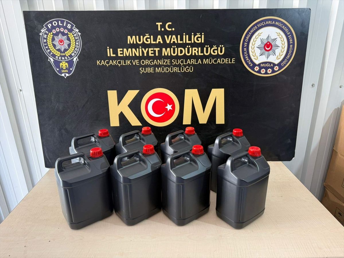 Muğla\'da Kaçak Alkol Operasyonu