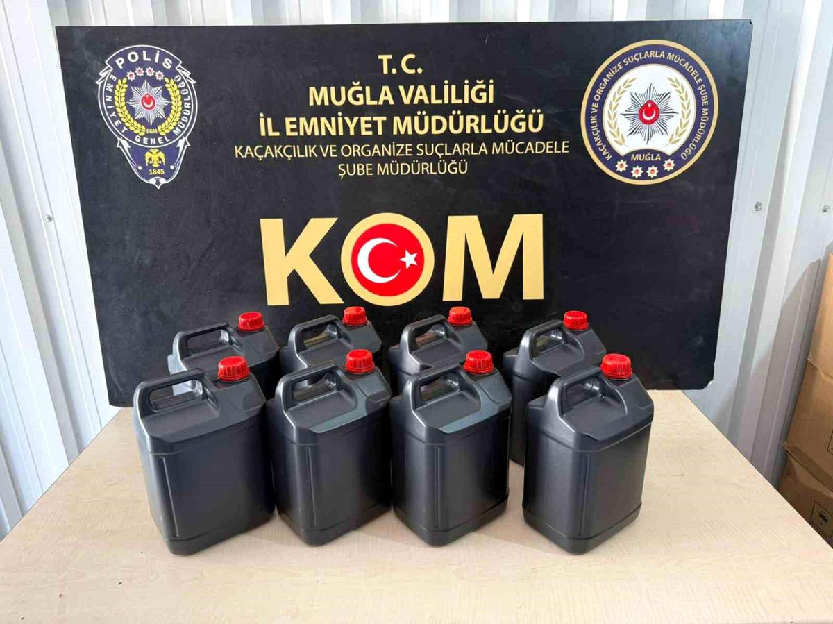 Muğla\'da Kaçak Alkol Operasyonu
