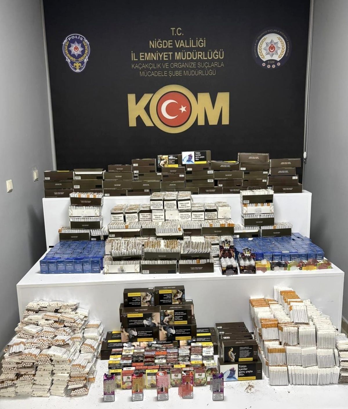 Niğde\'de Kaçak Sigara Operasyonu