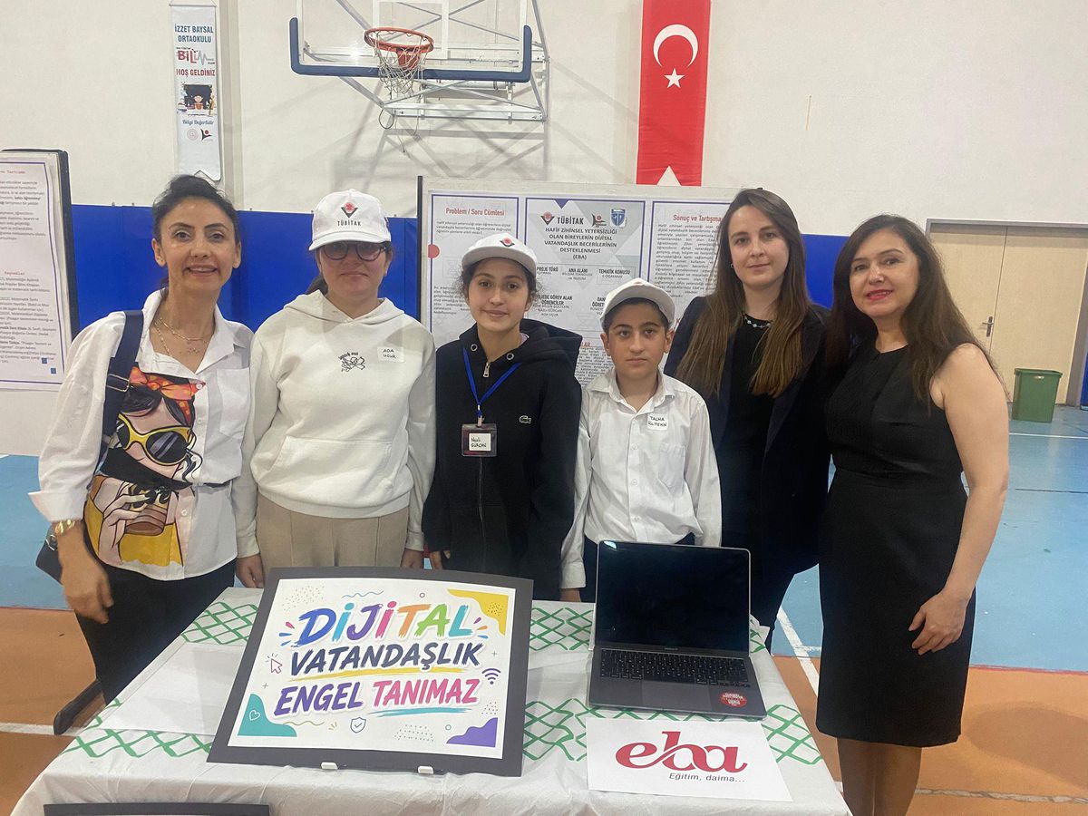 Özel eğitim öğrencilerinden TÜBİTAK 4006’da dijital vatandaşlık projesi