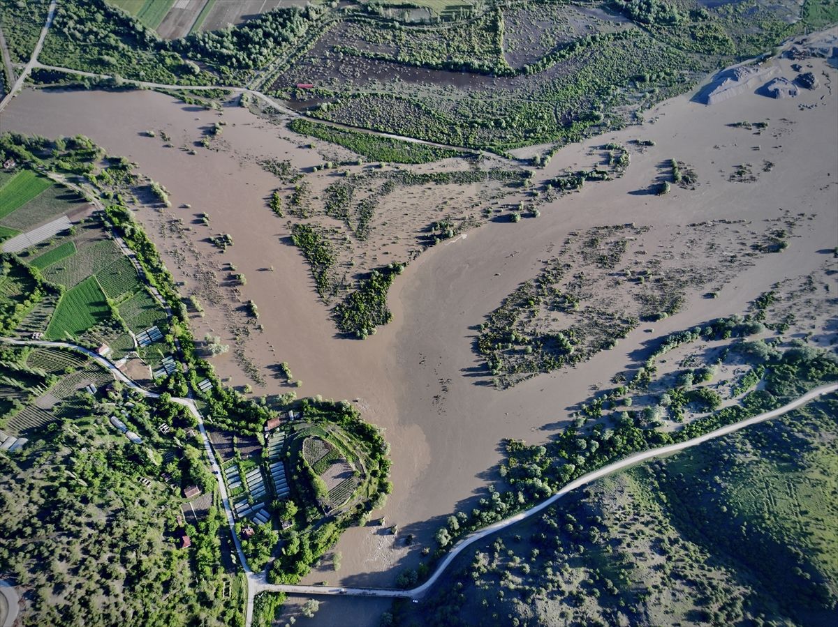Tokat\'ta Taşkın Riski: Dronla Görüntülendi