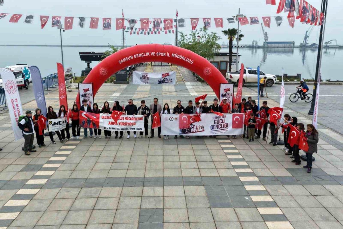 Samsun\'da Dağcılık Yürüyüşü Başladı