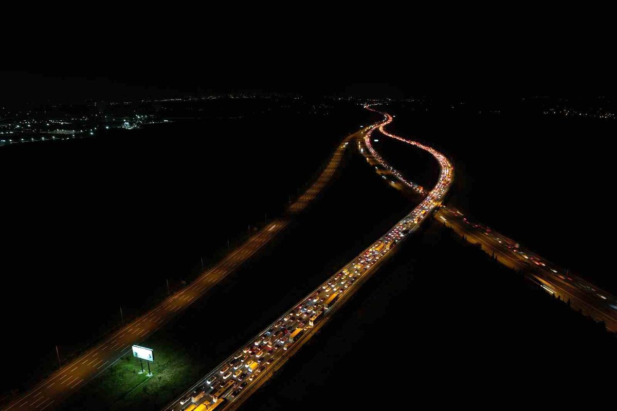 Sakarya\'da Kurban Bayramı Trafik Yoğunluğu