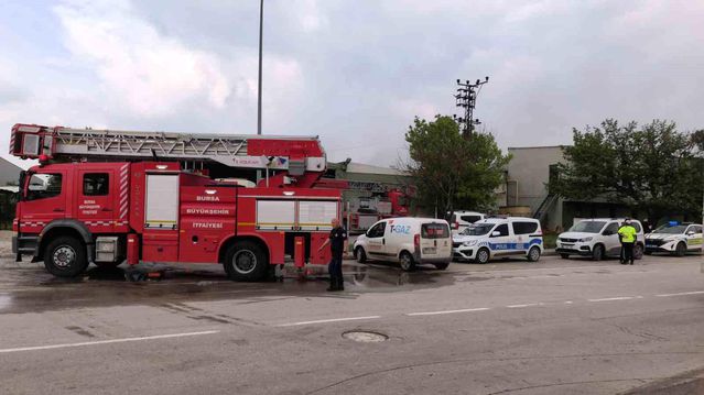 İnegöl'de Sunta Fabrikasında Yangın