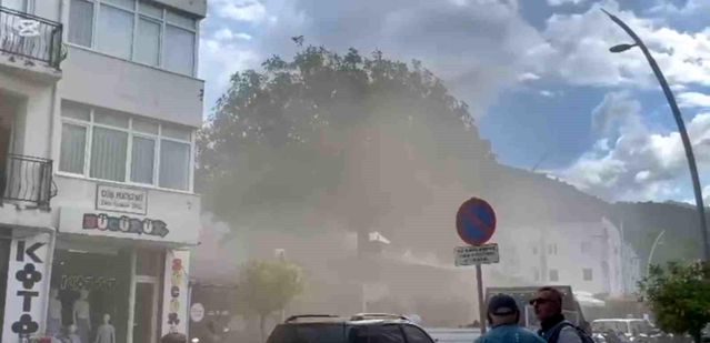 Datça'da Restoranda Baca Yangını