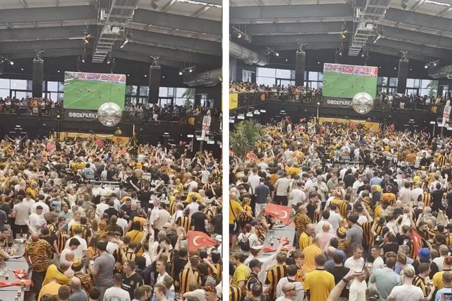 Hull City taraftarları, final maçını Türk bayraklarıyla bekledi, herkes aynı yorumu yaptı