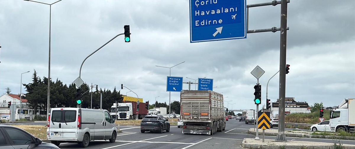 İstanbul-Tekirdağ Yolunda Bayram Yoğunluğu