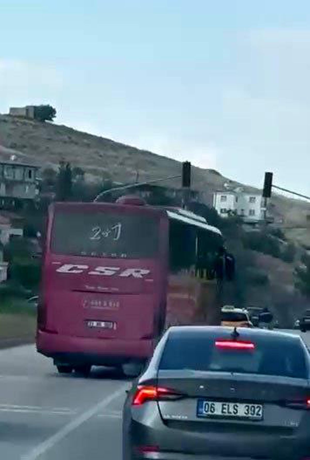 Hatay\'da Tehlikeli Yolcu Otobüsü