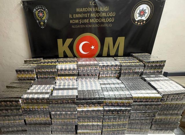 Nusaybin'de 7 Bin Paket Kaçak Sigara Ele Geçirildi