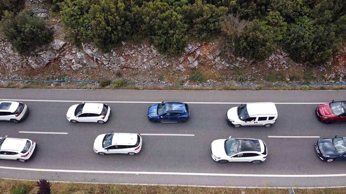 Muğla\'da Bayram Trafik Yoğunluğu