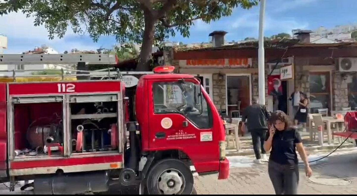 Datça\'da Restoranda Yangın