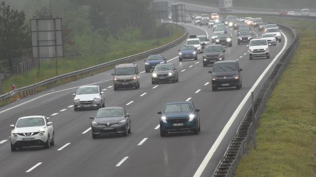 Bolu Geçişinde Kurban Bayramı Trafik Yoğunluğu