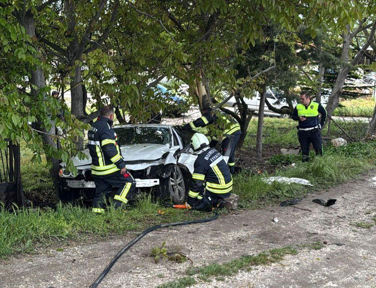 Burdur\'da Trafik Kazası: 1 Yaralı