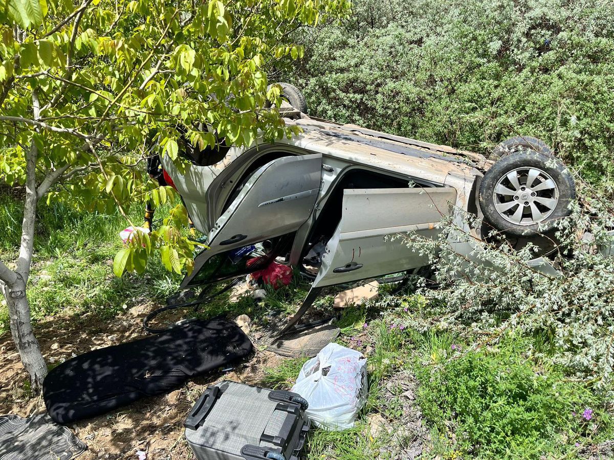Kahramanmaraş’ta otomobil takla attı: 1’i ağır 4 yaralı