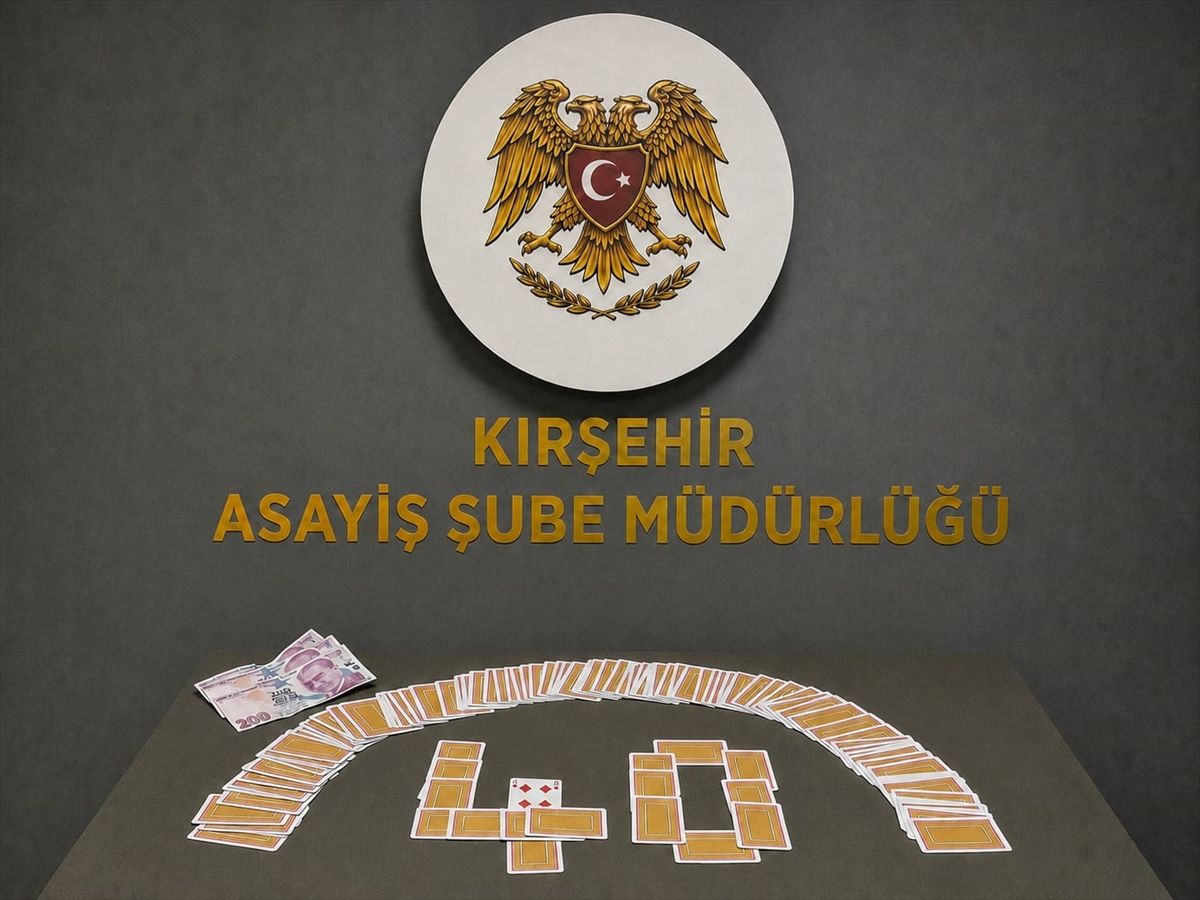Kırşehir\'de Kumar Operasyonu: 4 Kişiye Ceza