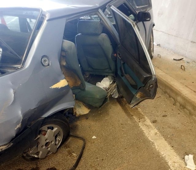 Hekimhan'da Tofaş ile Tünel Kazası: 3 Yaralı