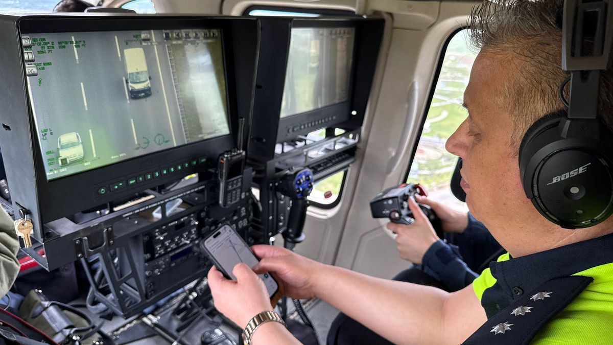 Ankara\'da Trafik Denetimi Helikopterle Yapıldı