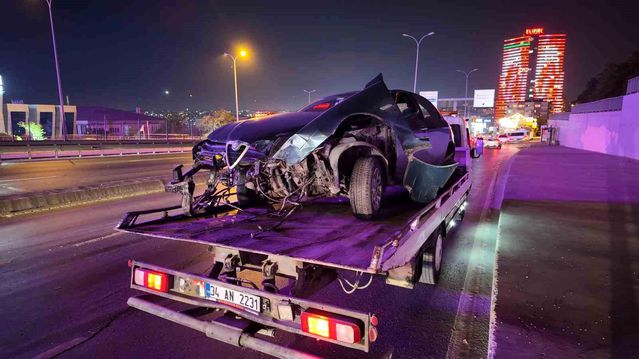 Alkollü Sürücü E-5'te Kaza Yaptı