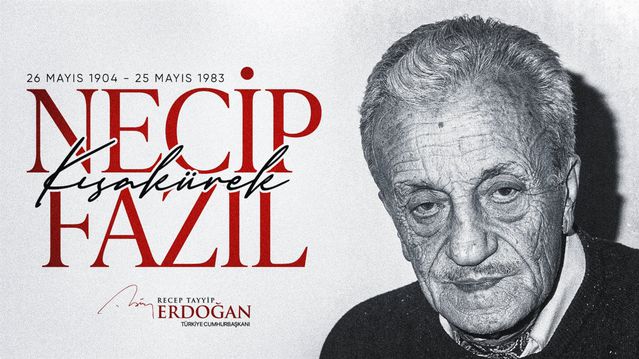 Erdoğan'dan Necip Fazıl'a Anma Mesajı