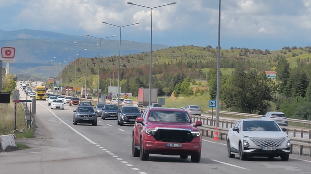 Kırıkkale’de Kurban Bayramı Trafik Yoğunluğu