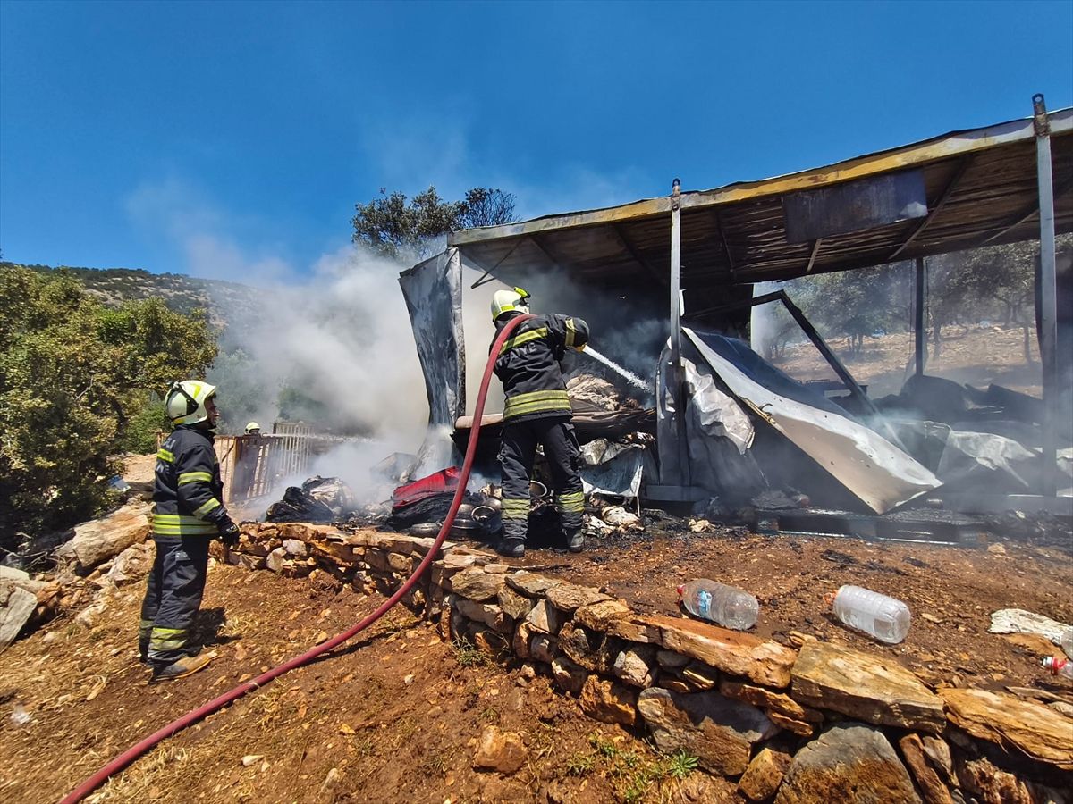 Bodrum\'da Konteyner Yangını Kontrol Altına Alındı