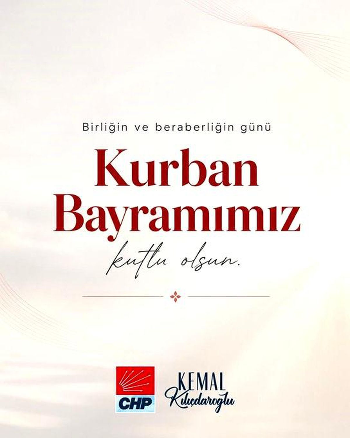 Kılıçdaroğlu\'ndan Kurban Bayramı Mesajı