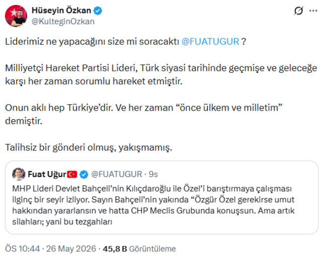 Bahçeli'yi eleştiren gazeteciye MHP'den sert yanıt: Liderimiz ne yapacağını size mi soracaktı?