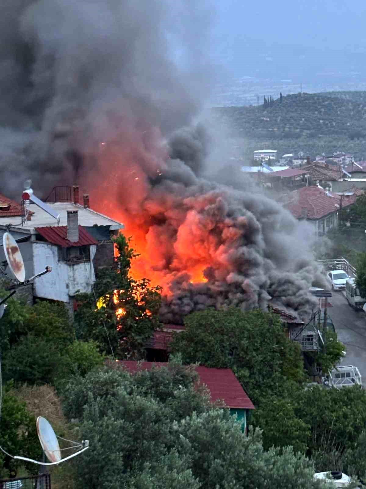 Bozdoğan\'da ev yangını