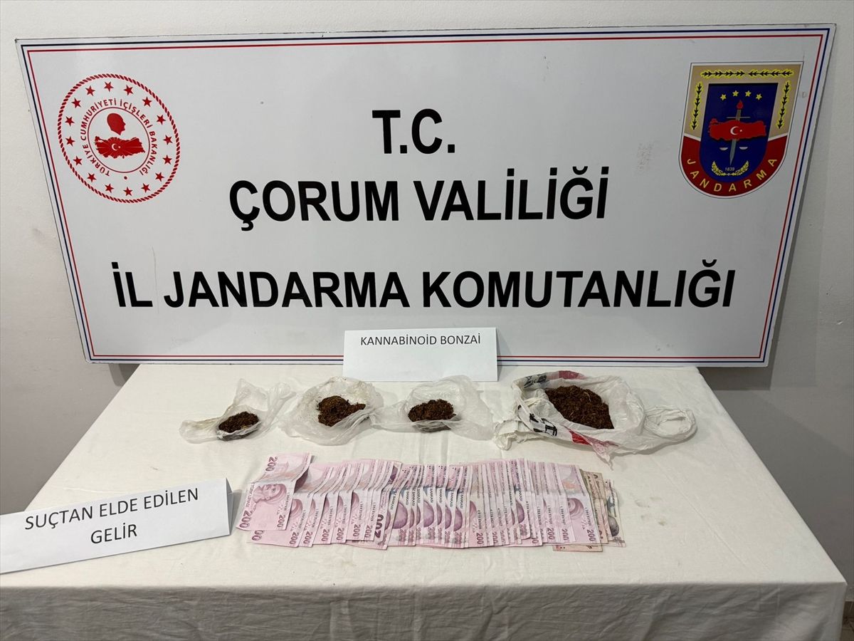 Çorum\'da Uyuşturucu Operasyonu: 3 Gözaltı