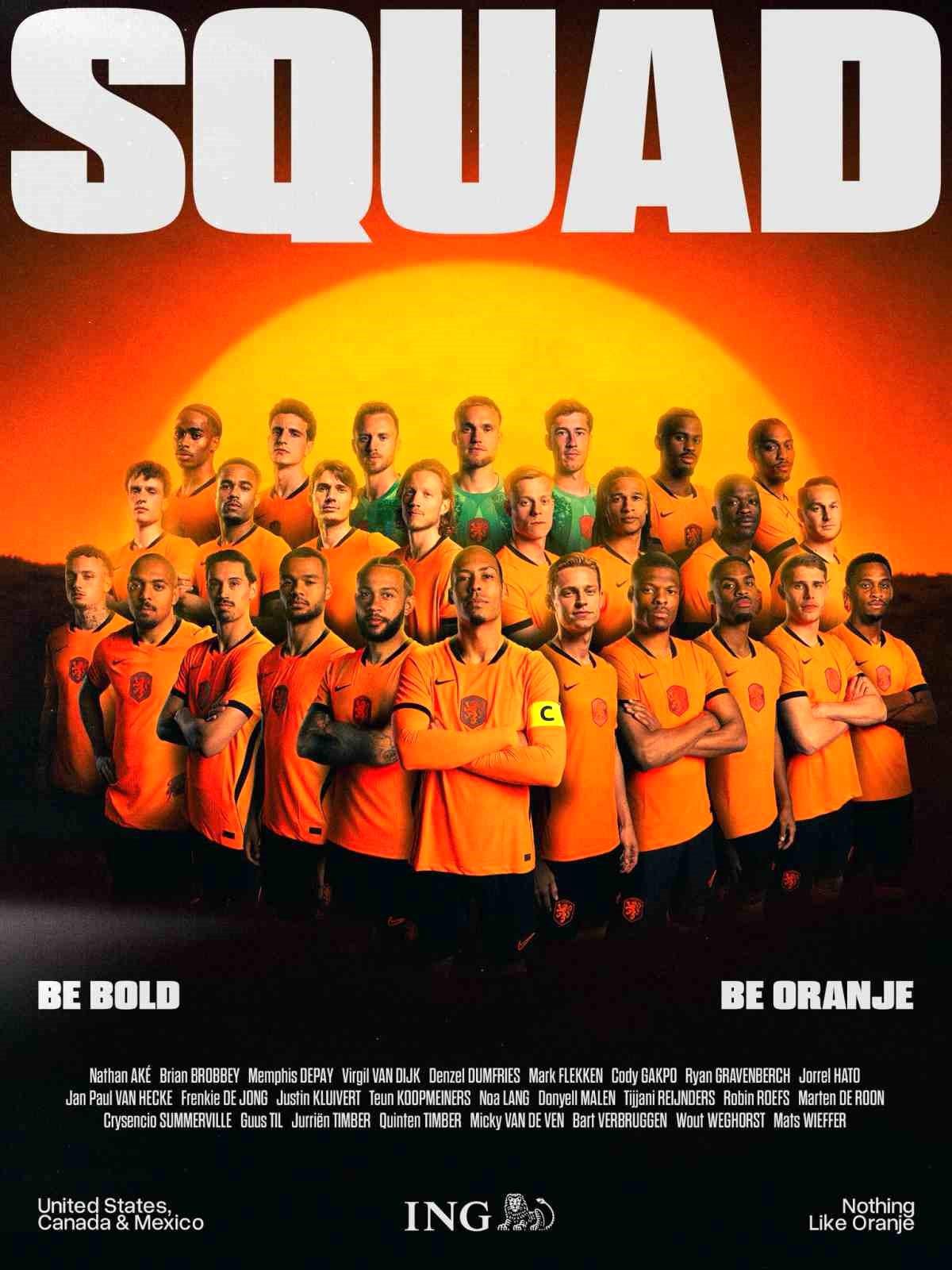 Hollanda\'nın 2026 Dünya Kupası Kadrosu Açıklandı