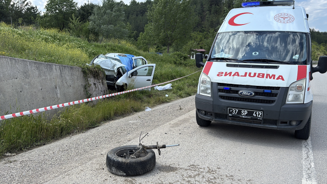Kastamonu'da feci kaza: 3 ölü, 1 ağır yaralı