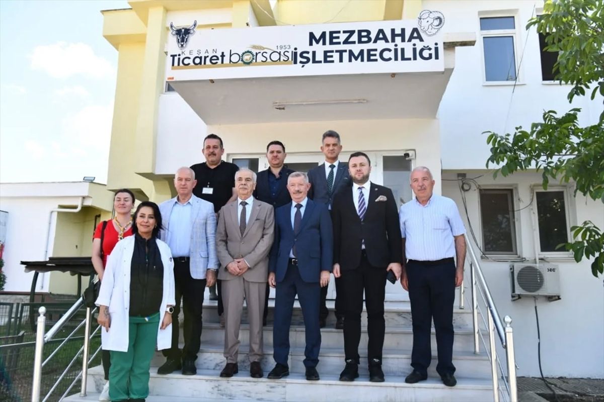 Keşan\'da Hayvan Pazarı ve Mezbahaya Denetim