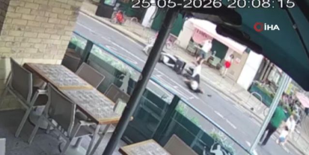Londra Türk restoran müdürü motosikletin önüne atlayarak kız çocuğunu kurtardı