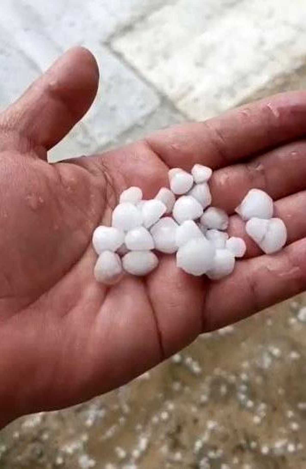 Silivri\'de Dolu Yağışı Hasara Yol Açtı