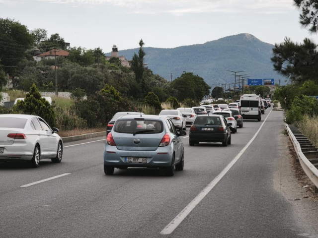 Muğla'da Kurban Bayramı Trafik Yoğunluğu