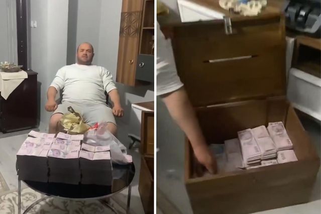 Balya balya para ile kameraların karşısına geçen besici meydan okudu