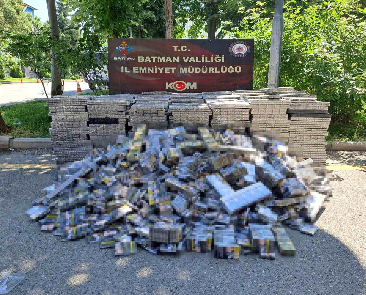 Batman\'da 14.600 Paket Kaçak Sigara Ele Geçirildi