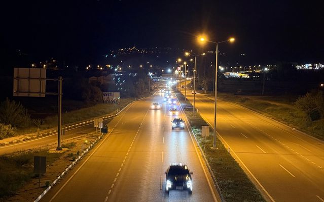 Çankırı'da Bayram Dönüşü Trafik Yoğunluğu
