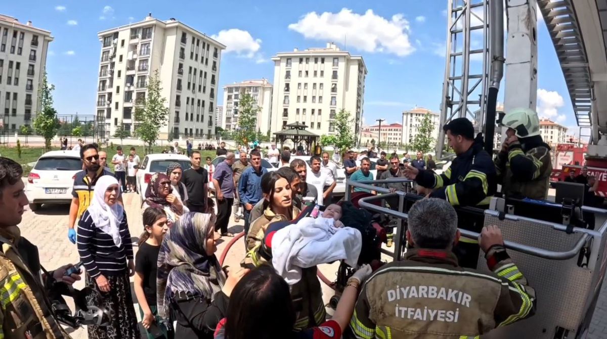 Çocukların Yangın Kurtuluşu Kamerada