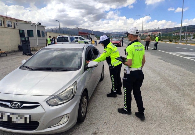 Erzincan'da Kurban Bayramı Trafik Denetimleri