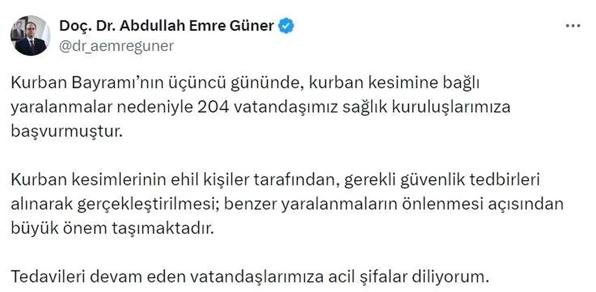 Kurban Bayramı\'nda 204 Yaralı