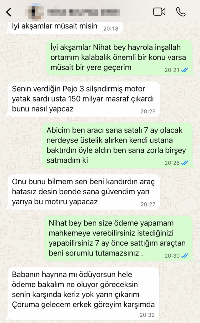 7 ay önce aracını sattığı kişiden gelen mesajla neye uğradığını şaşırdı