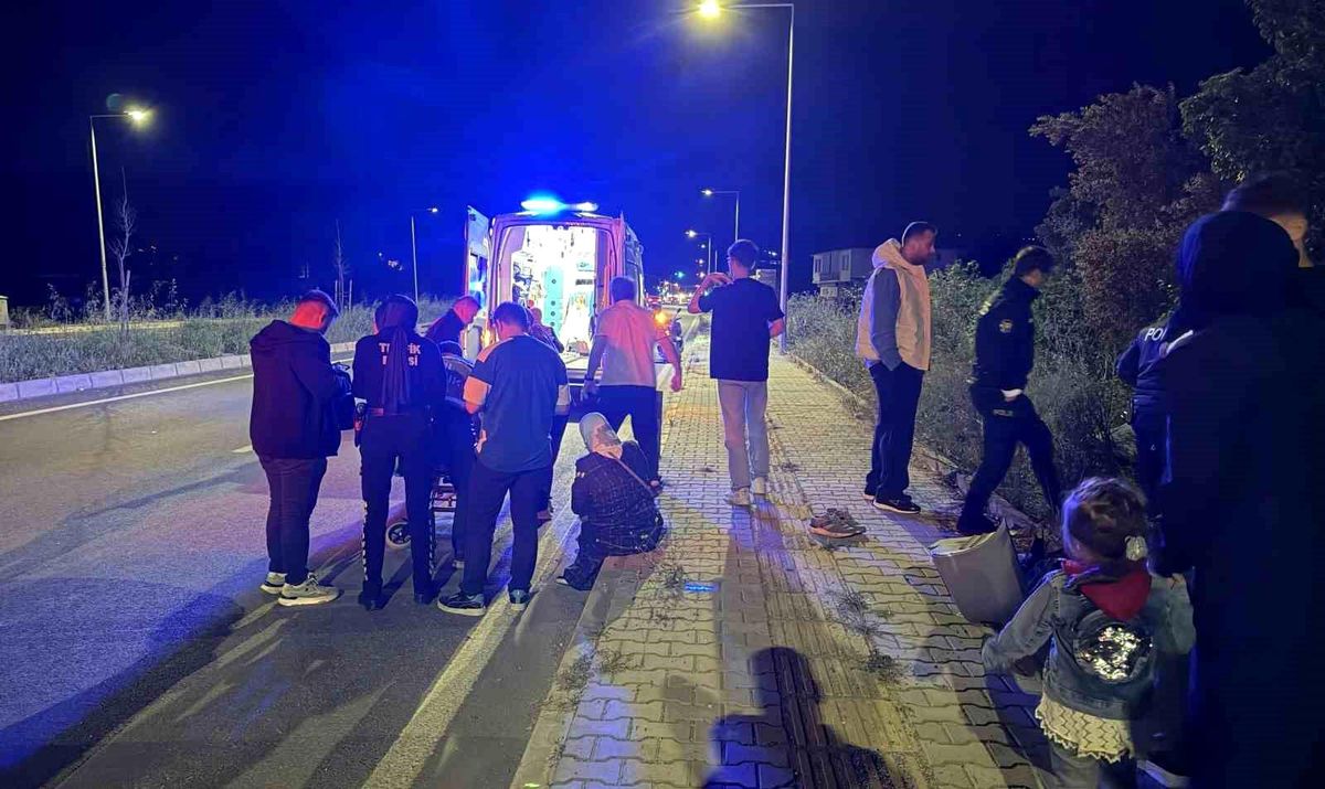 İznik\'te Otomobil Tarlaya Uçtu