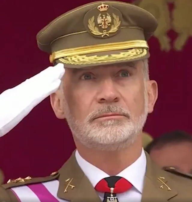 İspanyol bayrağı yere düştü, Kral VI. Felipe hiç bir şey yapamadı