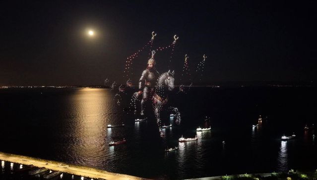 İstanbul'un Fethi İçin Dron Gösterisi