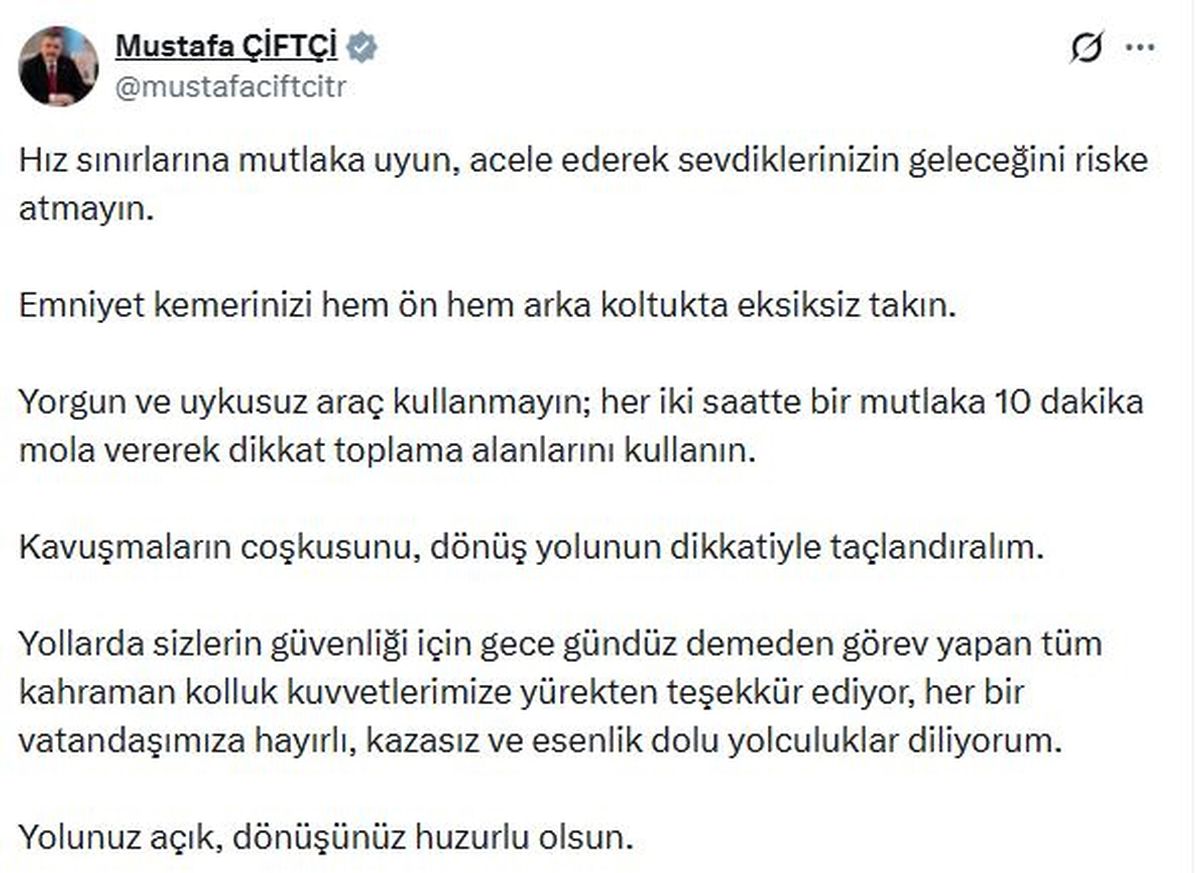 Trafik Güvenliği İçin Öneriler