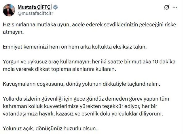 Trafik Güvenliği İçin Öneriler