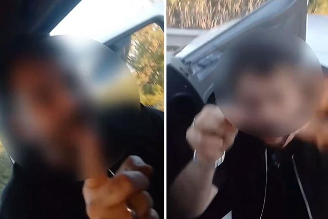 Emniyet şeridini gasbetti, kendisini uyaran sürücüyü 