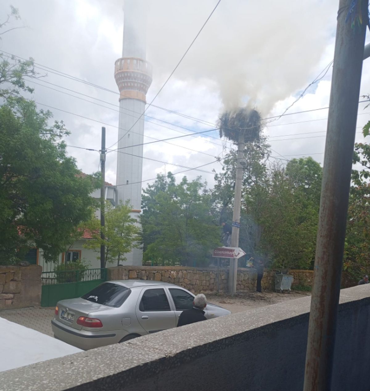 Aksaray\'da Leylek Yangını