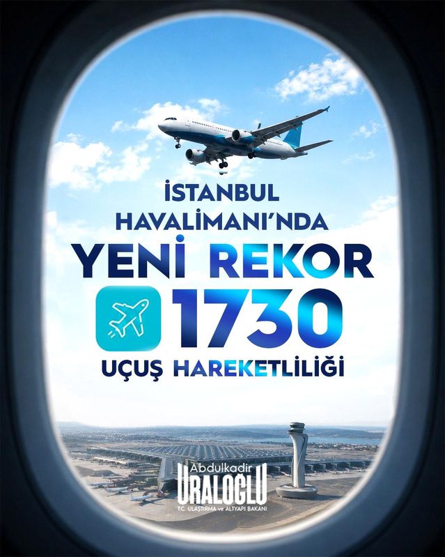 İstanbul Havalimanı'nda Yeni Rekor